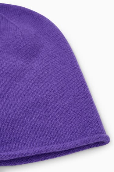 Donna - Berretto in cashmere - porpora