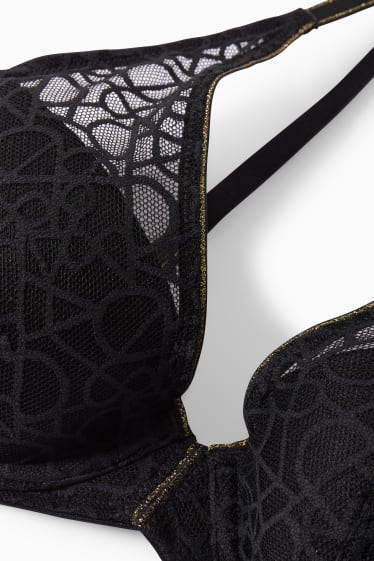 Donna - Reggiseno con ferretti - DEMI - imbottito - nero