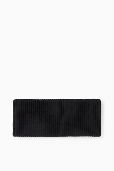Women - Cashmere blend headband - black