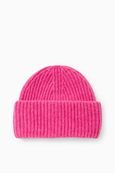 Damen - Kaschmir-Mütze - pink
