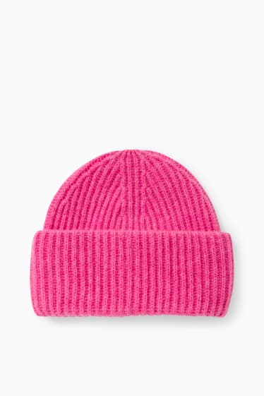 Women - Cashmere hat - pink