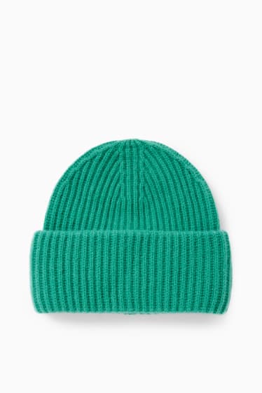 Women - Cashmere hat - green
