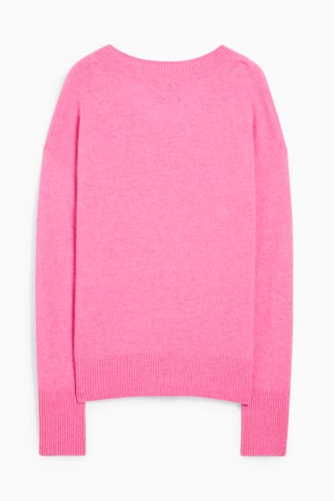 Damen - Kaschmir-Pullover - pink