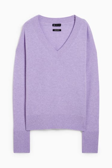 Femmes - Pullover en cachemire - violet clair