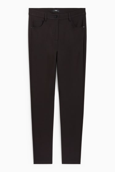 Damen - Jersey-Hose - Skinny Fit - schwarz