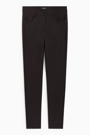 Donna - Pantaloni di jersey - skinny fit - nero