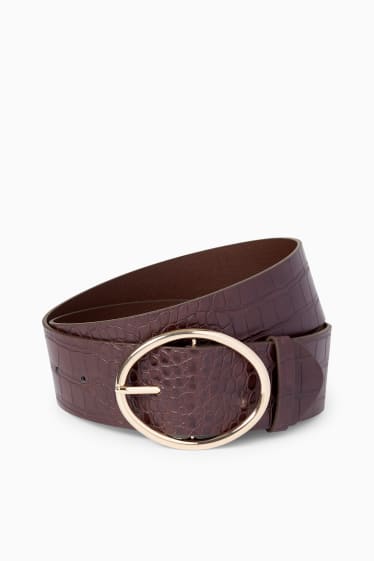 Femmes - Ceinture - synthétique - marron