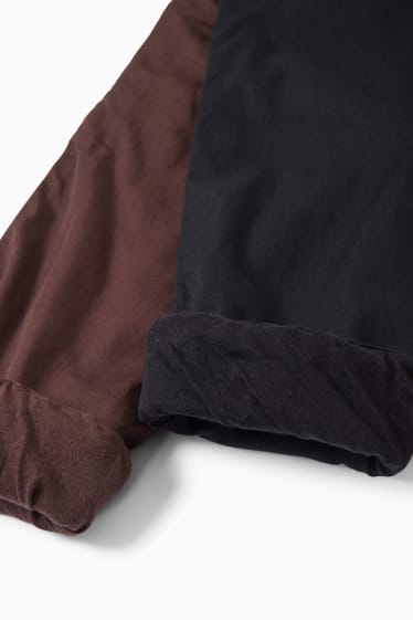 Enfants garçons - Lot de 2 - pantalons chauds - noir