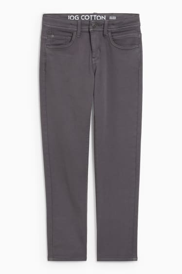 Kinder Buben - Thermohose - Straight Fit - dunkelgrau