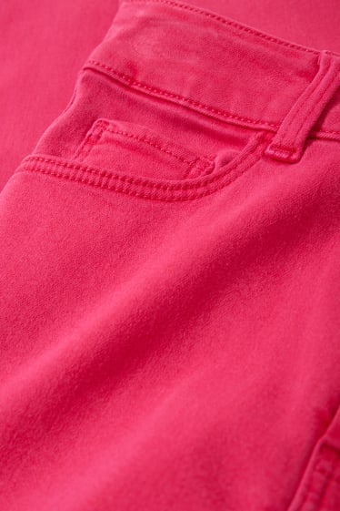 Femmes - Jegging jean - high waist - rose foncé