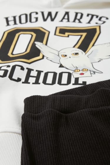 Kinderen: meisjes - Uitgebreide maten - Harry Potter - hoodie en flared legging - zuiver wit