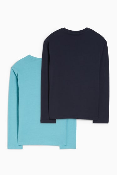 Children Boys - Multipack of 2 - long sleeve top - turquoise