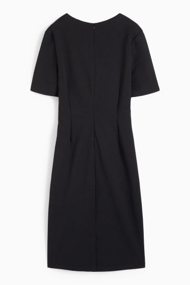 Mujer - Vestido con escote en pico - negro