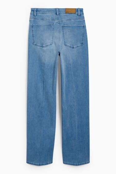 Femmes - Wide leg jean - high waist - jean bleu clair