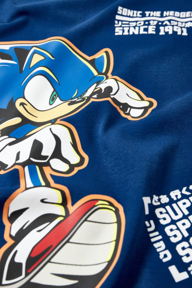 Enfants garçons - Sonic - haut à manches longues - bleu foncé
