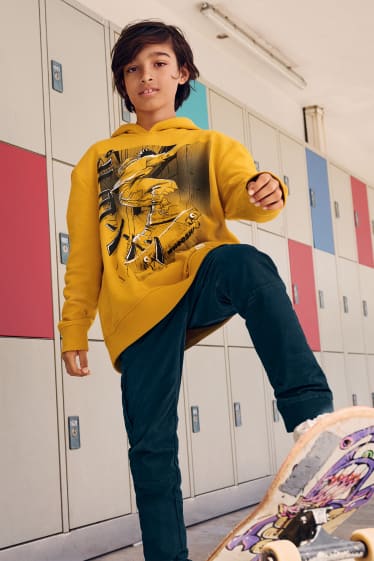 Enfants garçons - Sweat à capuche - jaune