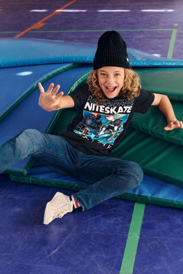 Children Boys - Short sleeve T-shirt - black