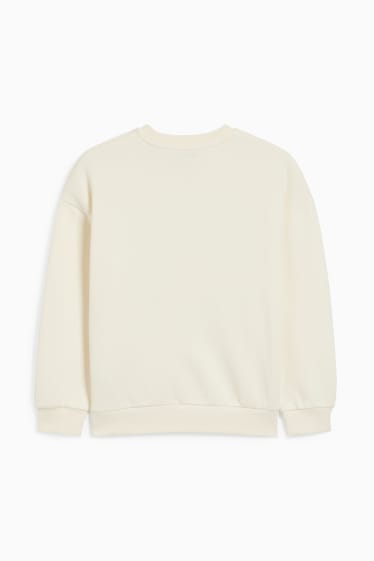 Children Girls - Extended sizes - sweatshirt - creme
