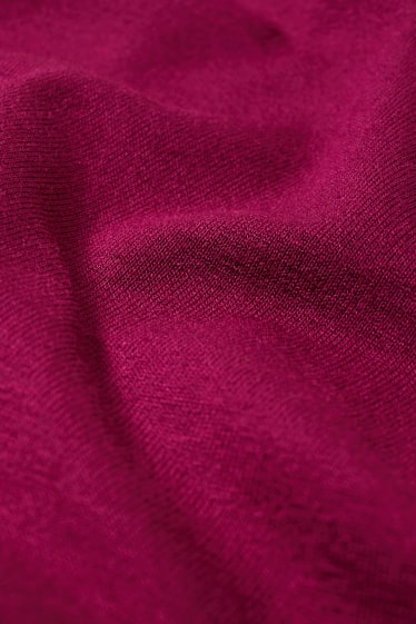 Damen - Rollkragenshirt - bordeaux
