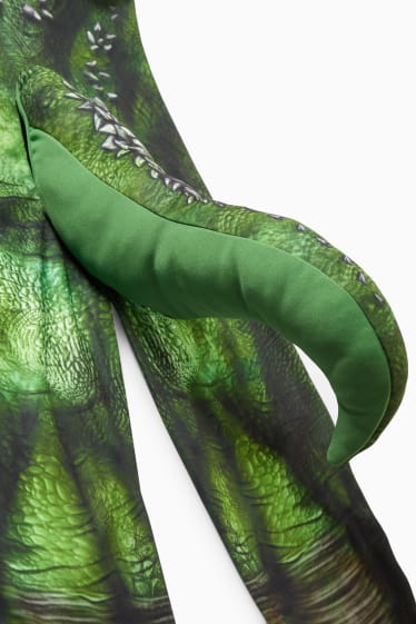 Dzieci - Dinozaur - strój karnawałowy - 2 części - zielony