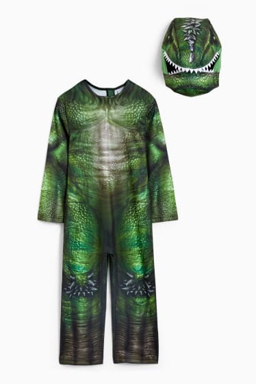 Kinderen - Dino - kostuum - 2-delig - groen