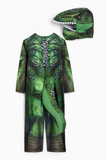 Bambini - Dinosauro - costume - 2 pezzi - verde