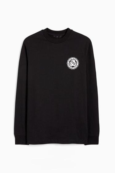 Herren - Langarmshirt - schwarz