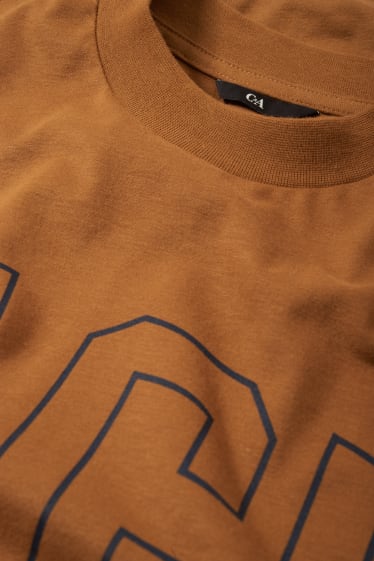 Heren - Longsleeve - havanna