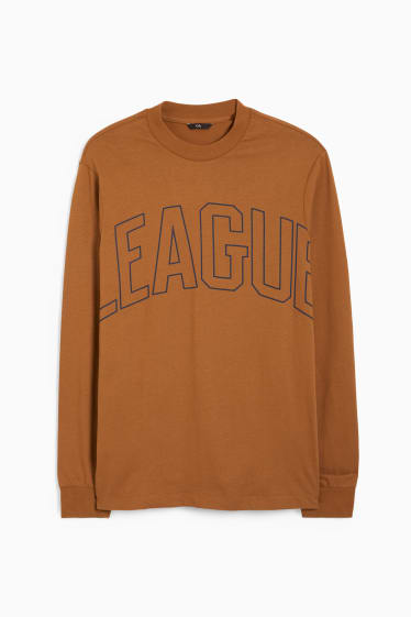 Heren - Longsleeve - havanna
