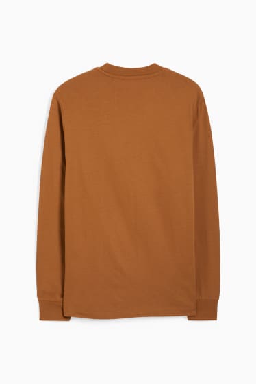 Heren - Longsleeve - havanna