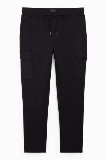 Heren - Cargo-joggingbroek - Flex - zwart