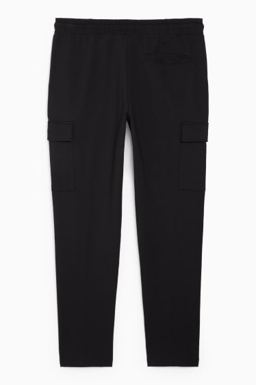 Herren - Cargo-Jogginghose - Flex - schwarz