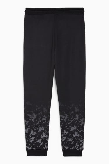 Enfants garçons - Pantalon de jogging - à motif - noir