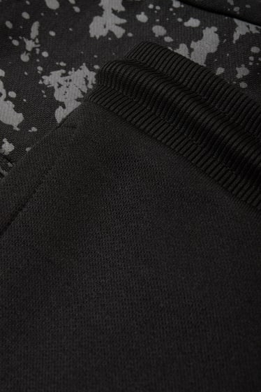 Enfants garçons - Pantalon de jogging - à motif - noir