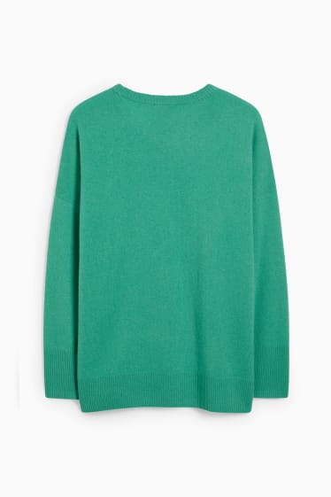 Donna - Maglione di cashmere - verde