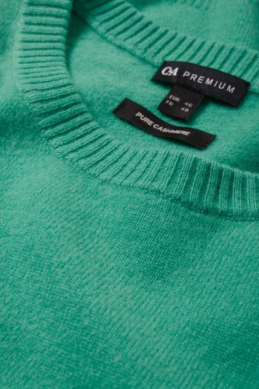Dámské - Kašmírový svetr - zelená