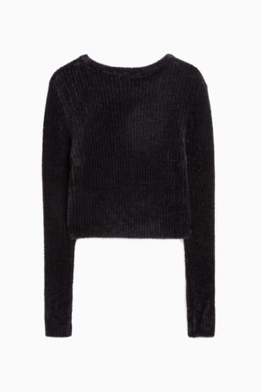 Teens & young adults - CLOCKHOUSE - cropped jumper - black