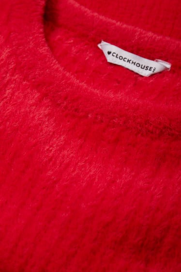 Ados & jeunes adultes - CLOCKHOUSE - pullover court - rouge