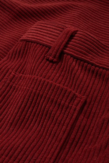 Children - Corduroy trousers - dark red