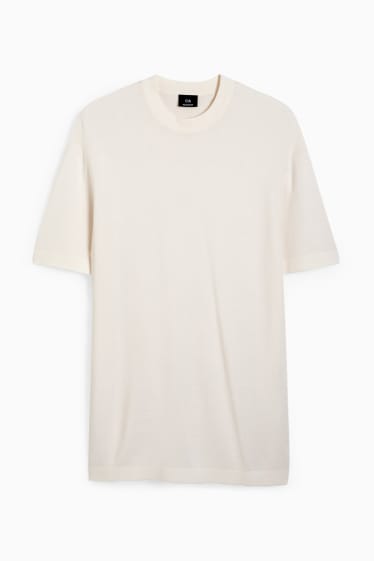 Hommes - T-shirt - blanc crème