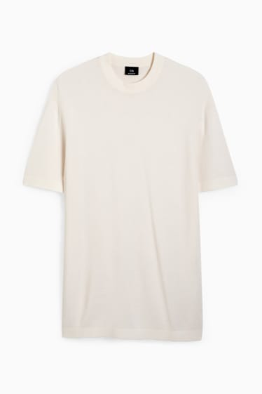 Uomo - T-shirt - bianco crema