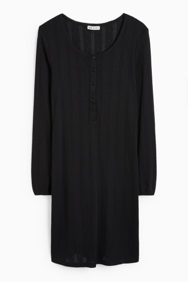 Damen - Still-Nachthemd - schwarz