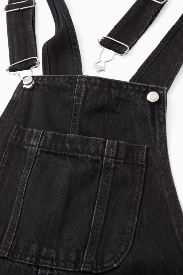 Teens & young adults - CLOCKHOUSE - denim dungarees - denim-dark gray