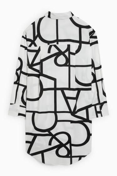 Mujer - Camisón - estampado - negro / blanco