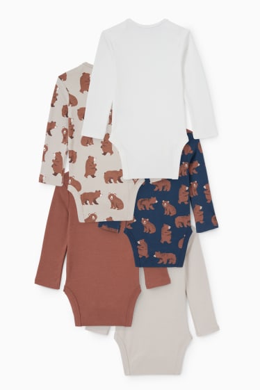 Baby Jungen - Multipack 5er - Baby-Body - braun