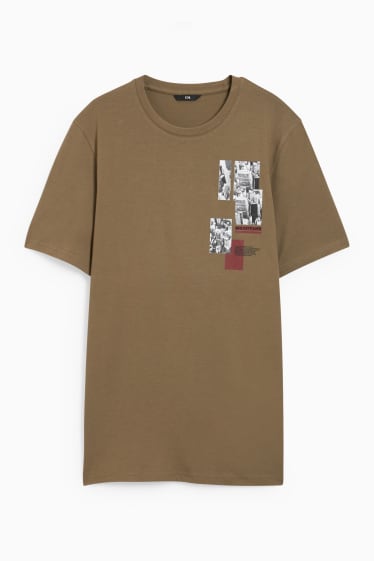 Herren - T-Shirt - khaki