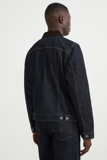 Hommes - Veste en jean - jean bleu foncé