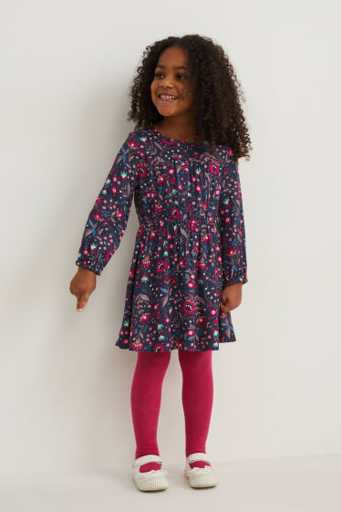 Nena - Vestit - de flors - blau fosc