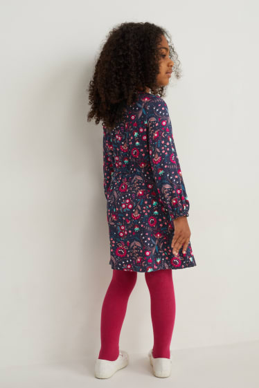 Nena - Vestit - de flors - blau fosc