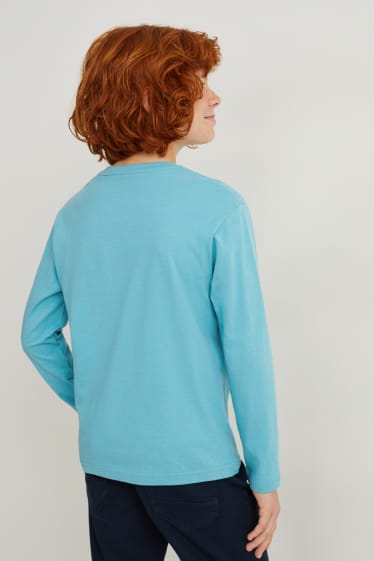 Children Boys - Multipack of 2 - long sleeve top - turquoise